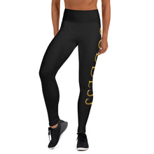 Load image into Gallery viewer, Goddess Black Yoga Leggings
