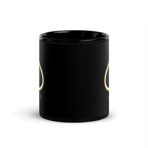 QOS Black Glossy Mug