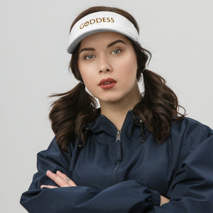 Goddess Embroidered Visor