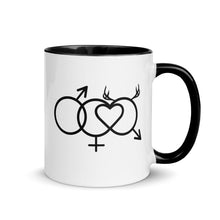 Load image into Gallery viewer, Couple Symbol in Love Mug with Color Inside
