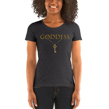 Load image into Gallery viewer, Goddess with Key Ladies&#39; short sleeve t-shirt
