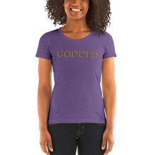 Load image into Gallery viewer, Goddess without key Ladies&#39; short sleeve t-shirt
