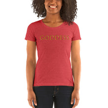 Load image into Gallery viewer, Goddess without key Ladies&#39; short sleeve t-shirt
